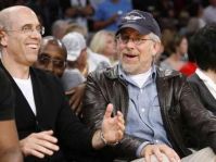 Spielberg junto a Jeffrey Katzenberg de Dreamworks